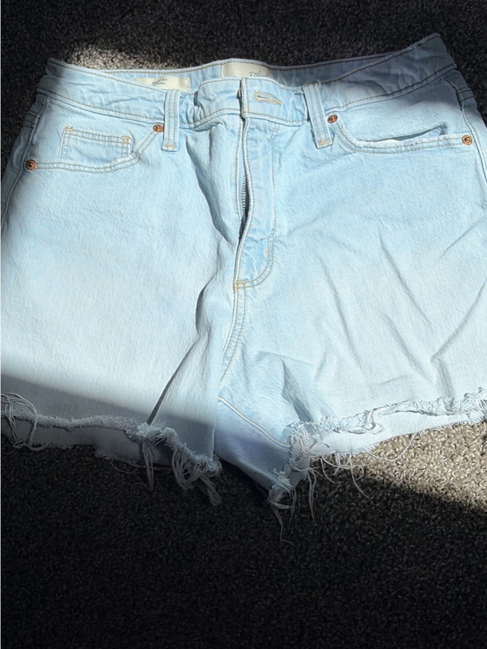 Universal Thread Light Blue Frayed Hem Denim Shorts